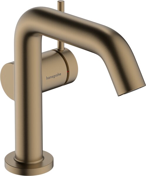 Hansgrohe Tecturis S páková umyvadlová baterie 110 Fine CoolStart EcoSmart+ bez odtokové soupravy, kartáčovaný bronz 73321140