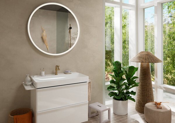 Hansgrohe Tecturis S páková umyvadlová baterie 110 Fine CoolStart EcoSmart+ bez odtokové soupravy, kartáčovaný bronz 73321140
