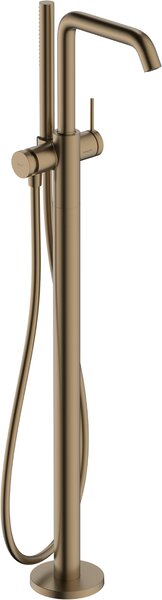 Hansgrohe Tecturis S páková vanová baterie volně stojící na podlaze, kartáčovaný bronz 73440140