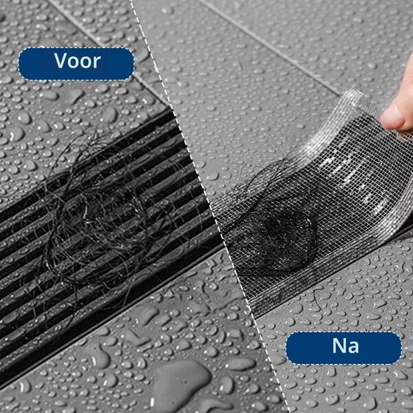 Sítka do sprchové vaničky – 9 cm x 10 m – Síťovina – S plastovou stěrkou – Vhodné do koupelny a kuchyně
