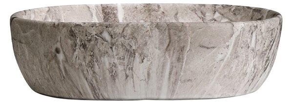 BPS-koupelny Keramické umyvadlo na desku NEO MAR2 480 48x34,5 cm, šedý mramor