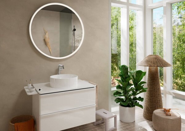 Hansgrohe Tecturis S páková umyvadlová baterie 240 Fine CoolStart EcoSmart+ pro umyvadlové mísy s odtokovou soupravou Push-Open, chrom 73370000