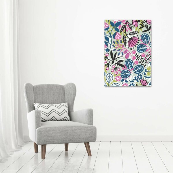 Vertikální Moderní fotoobraz canvas na rámu Květiny ocv-49934883