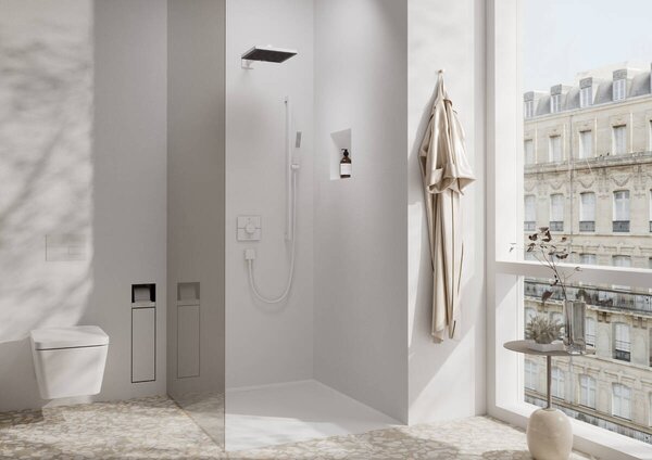 Hansgrohe Pulsify E tyčová ruční sprcha 100 1jet EcoSmart+, matná bílá 24321700