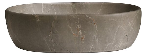 BPS-koupelny Keramické umyvadlo na desku NEO MAR9 480 48x34,5 cm, béžový mramor