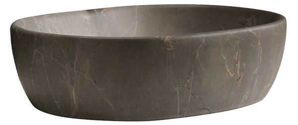 BPS-koupelny Keramické umyvadlo na desku NEO MAR9 480 48x34,5 cm, béžový mramor