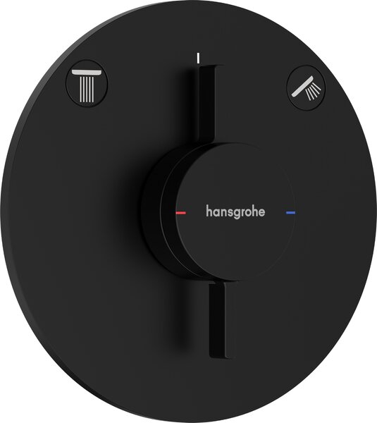Hansgrohe DuoTurn S Baterie pod omítku pro 2 spotřebiče, matná černá 75418670