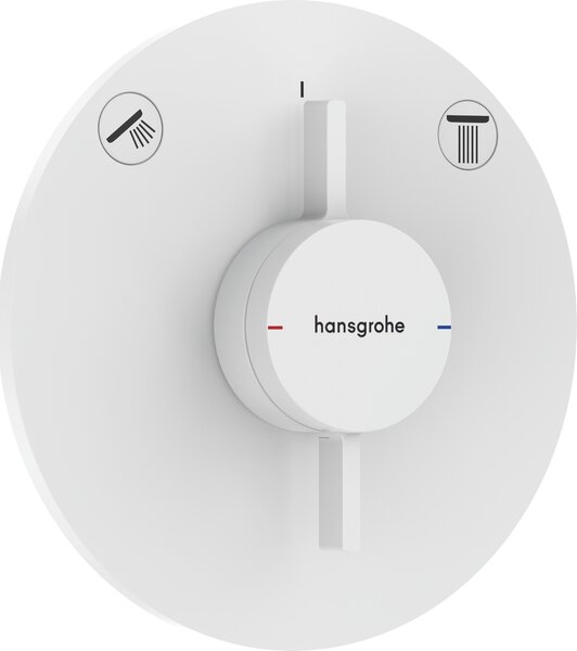 Hansgrohe DuoTurn S Baterie pod omítku pro 2 spotřebiče, matná bílá 75418700
