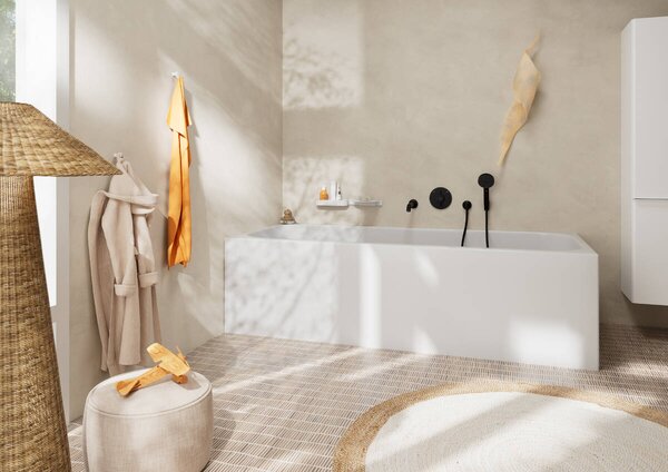Hansgrohe DuoTurn S Baterie pod omítku pro 2 spotřebiče, matná černá 75418670