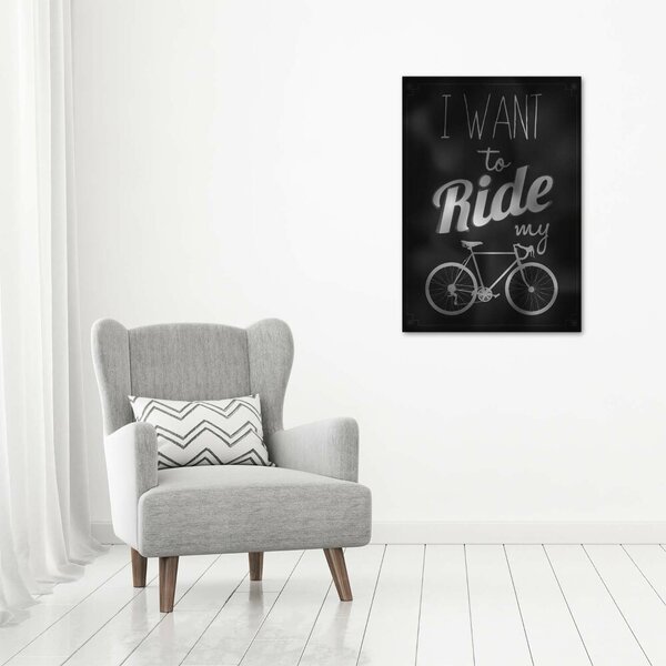 Vertikální Foto obraz canvas Want to ride ocv-49973118