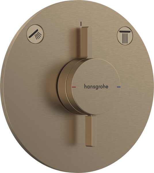 Hansgrohe DuoTurn S Baterie pod omítku pro 2 spotřebiče, kartáčovaný bronz 75418140