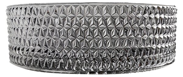 BPS-koupelny Skleněné umyvadlo na desku BRILLANT1 BL PL 360 36x12 cm, platina lesk