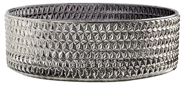BPS-koupelny Skleněné umyvadlo na desku BRILLANT1 BL PL 360 36x12 cm, platina lesk