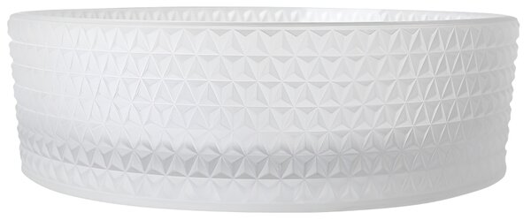 BPS-koupelny Skleněné umyvadlo na desku BRILLANT1 WH 400 40x12 cm, mat