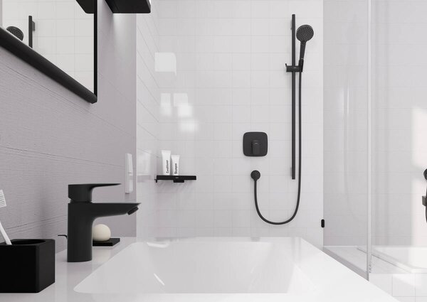 Hansgrohe Logis - Sprchová baterie pod omítku, černá matná 71605670