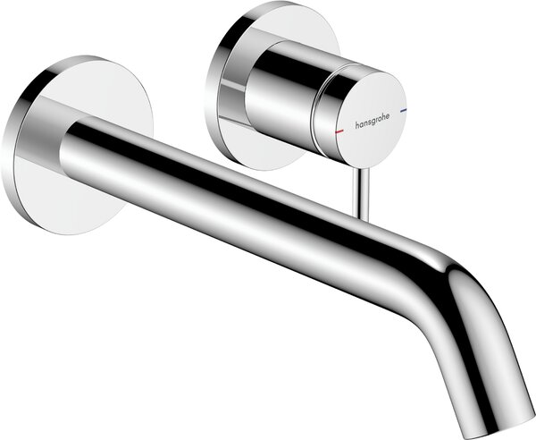 Hansgrohe Tecturis S páková umyvadlová baterie pod omítku, montáž na stěnu EcoSmart+ s výtokem 22,5 cm, chrom 73351000