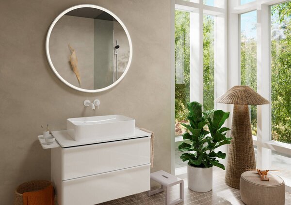 Hansgrohe Tecturis S páková umyvadlová baterie pod omítku, montáž na stěnu EcoSmart+ s výtokem 22,5 cm, matná bílá 73351700