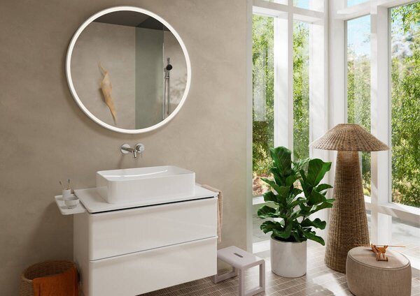 Hansgrohe Tecturis S páková umyvadlová baterie pod omítku, montáž na stěnu EcoSmart+ s výtokem 22,5 cm, chrom 73351000