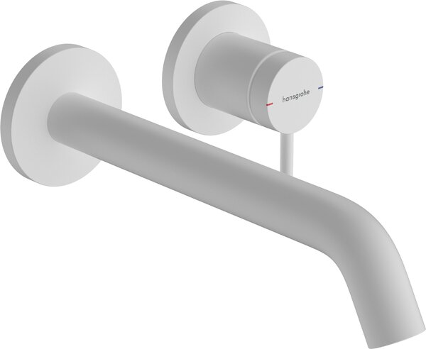 Hansgrohe Tecturis S páková umyvadlová baterie pod omítku, montáž na stěnu EcoSmart+ s výtokem 22,5 cm, matná bílá 73351700