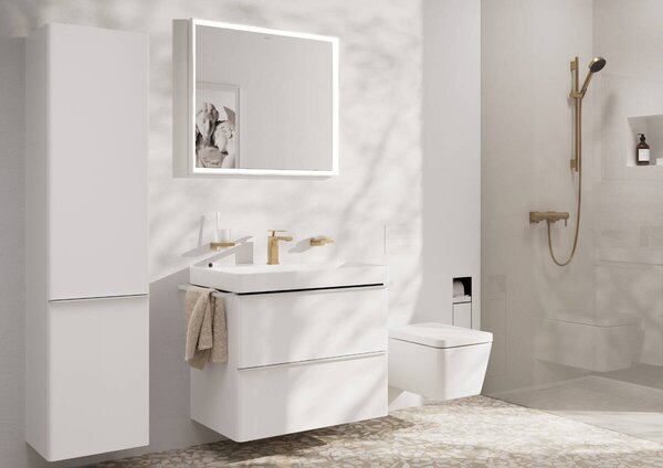 Hansgrohe Tecturis E Páková umyvadlová baterie 110 EcoSmart+ bez odtokové soupravy, kartáčovaný bronz 73011140