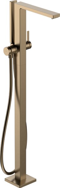 Hansgrohe Tecturis E Páková vanová baterie volně stojící na podlaze, kartáčovaný bronz 73445140