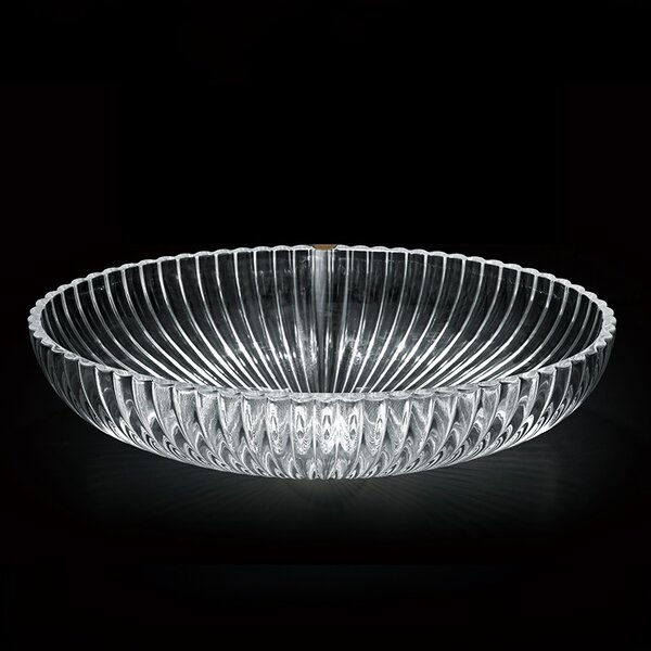 BPS-koupelny Skleněné umyvadlo na desku BRILLANT3 TR 510 51x35 cm, transparent