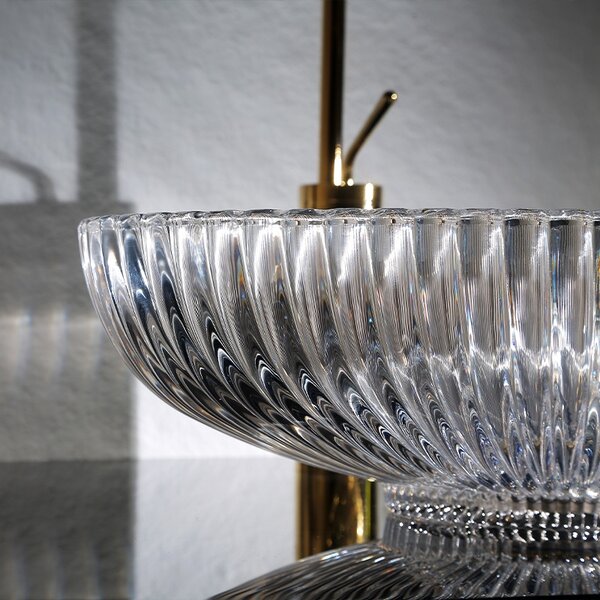 BPS-koupelny Skleněné umyvadlo na desku BRILLANT3 TR 510 51x35 cm, transparent