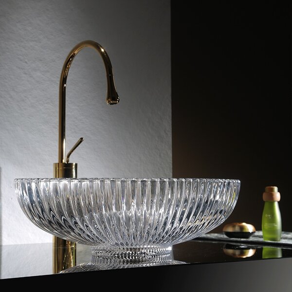 BPS-koupelny Skleněné umyvadlo na desku BRILLANT3 TR 510 51x35 cm, transparent