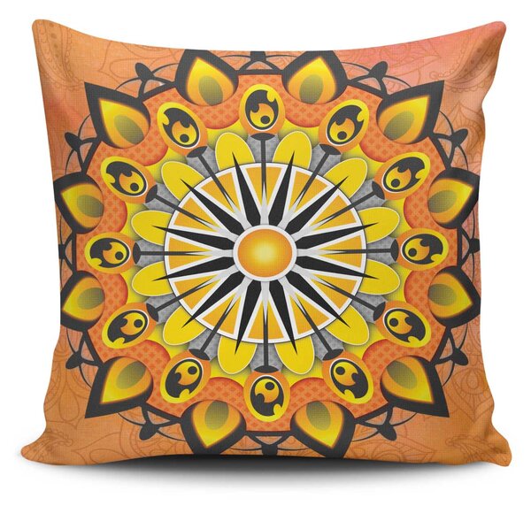 ASIR Povlak na polštář MANDALA-20 oranžová mandala