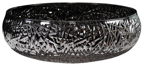 BPS-koupelny Skleněné umyvadlo na desku BRILLANT4 BL 410 41x12 cm, černé lesk