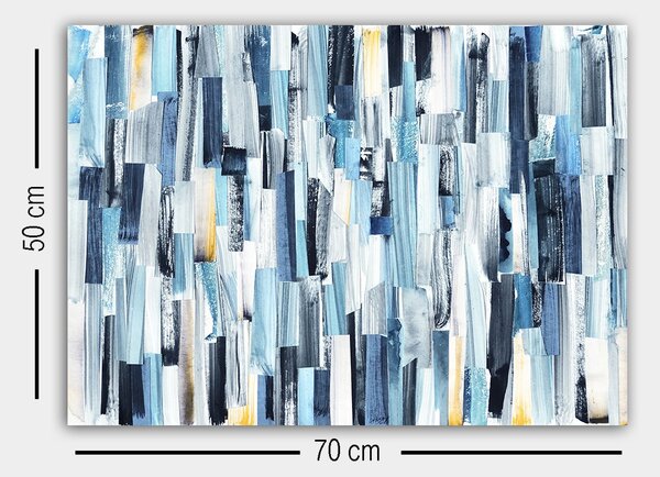 ASIR Obraz na plátně (50 x 70 cm) abstraktní modrý