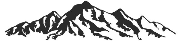ASIR Nástěnná dekorace kovová MOUNTAIN pohoří