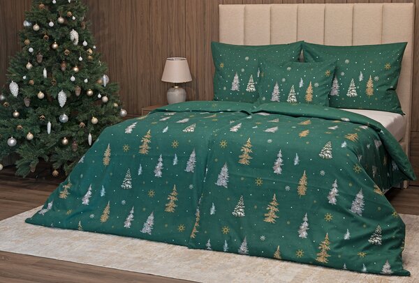 Povlečení Verde Flanel premium 1x 140/200, 1x 70/90