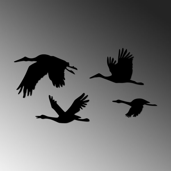 ASIR Nástěnná dekorace kovová STORK let práků 4 kusy