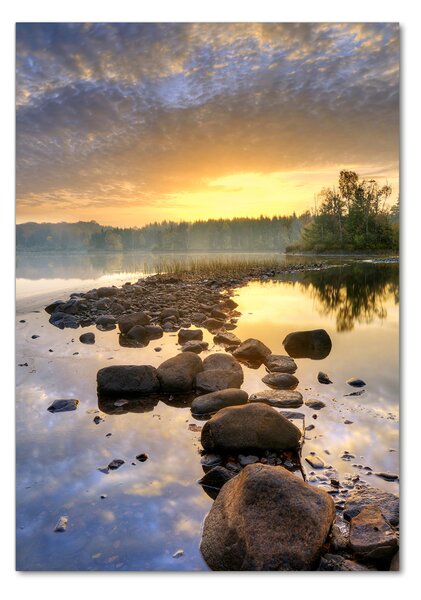 Vertikální Foto-obraz fotografie na skle Jezero osv-52295899