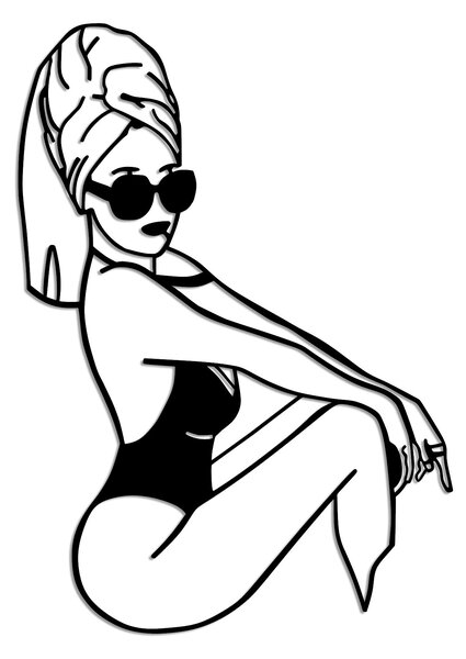 ASIR Nástěnná dekorace kovová COOL WOMAN