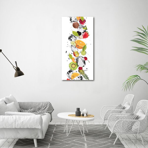 Vertikální Foto obraz canvas Ovoce a voda ocv-52519180