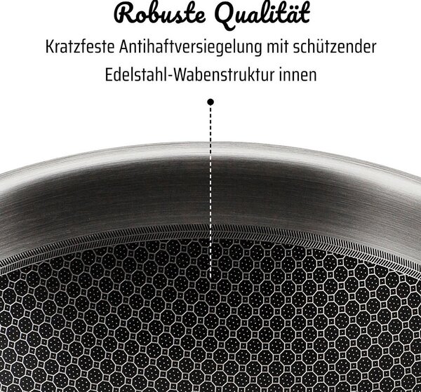 PÁNEV S VYSOKÝM OKRAJEM povrch Vitaflon® Quarzit 16 cm GSW - Online Only vaření, Online Only