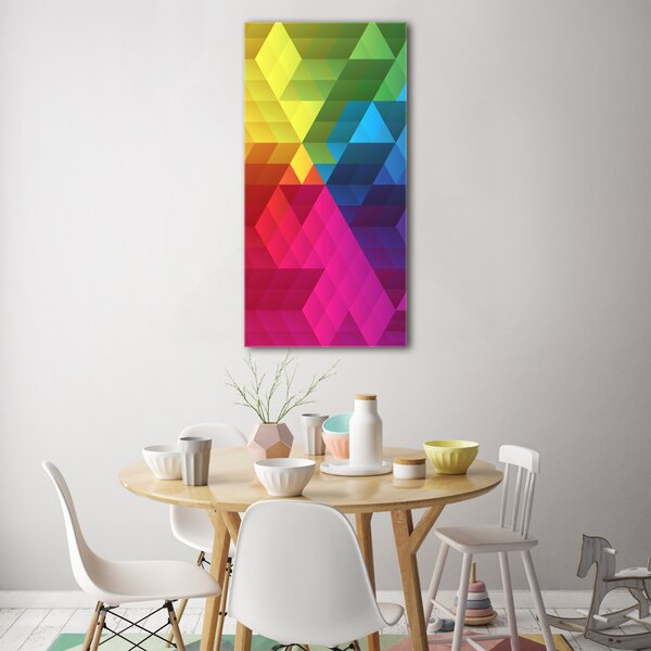 Vertikální Foto-obraz skleněný svislý Geometrické pozadí osv-54475331