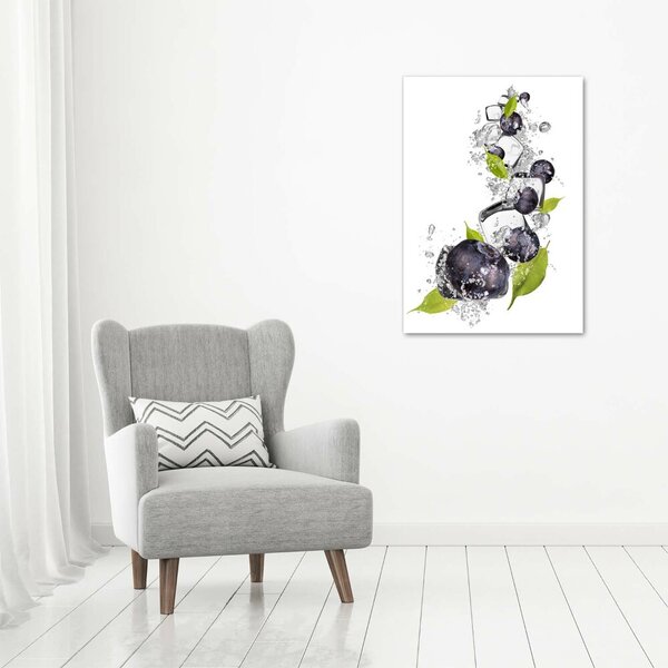 Vertikální Foto obraz canvas Jahody a led ocv-54963979
