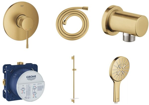 Sada sprchová baterie Grohe Essence 24057GN1, sprchová tyč Grohe Rainshower 26603GN0, 26574GN0, 27057GN0, 35600000, 28388GL1