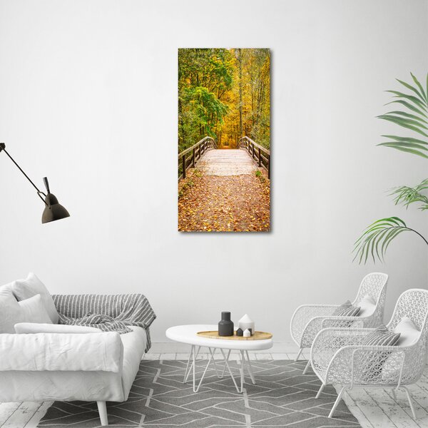 Vertikální Foto obraz canvas Les na podzim ocv-55256739