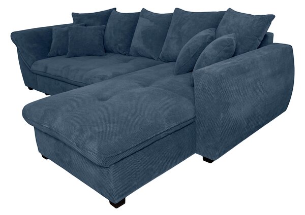 ROHOVÁ SEDAČKA, textil, tmavě modrá P & B - Sedací soupravy, Online Only