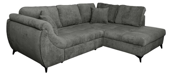 ROHOVÁ SEDAČKA, textil, šedá P & B - Sedací soupravy, Online Only