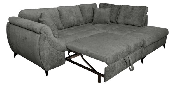 ROHOVÁ SEDAČKA, textil, šedá P & B - Sedací soupravy, Online Only