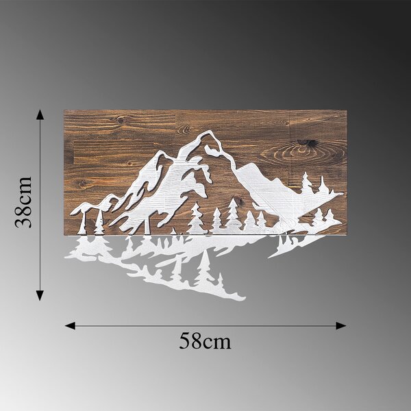 ASIR Nástěnná dřevěná dekorace MOUNTAIN