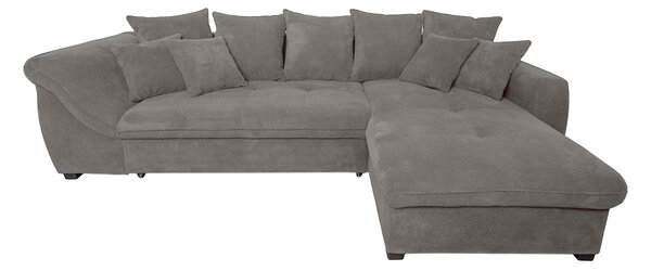 ROHOVÁ SEDAČKA, textil, šedá P & B - Sedací soupravy, Online Only
