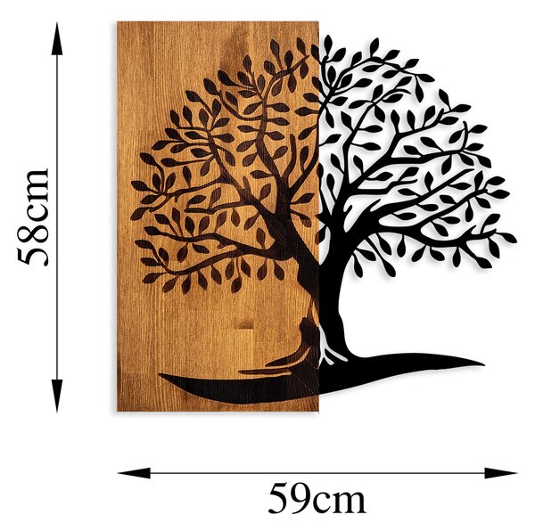 ASIR Nástěnná dřevěná dekorace MONUMENTAL TREE