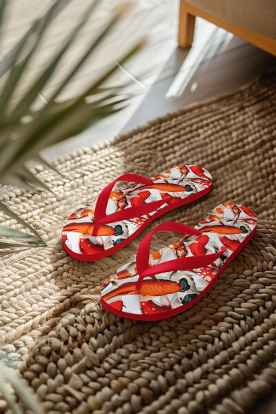 Koi Fish | stylové dámské plážové žabky - Bílá, S / EU 38