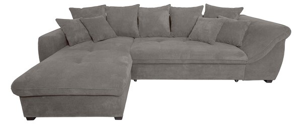 ROHOVÁ SEDAČKA, textil, šedá P & B - Sedací soupravy, Online Only